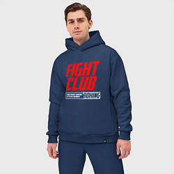 Мужской костюм оверсайз Fight club boxing, цвет: тёмно-синий — фото 2