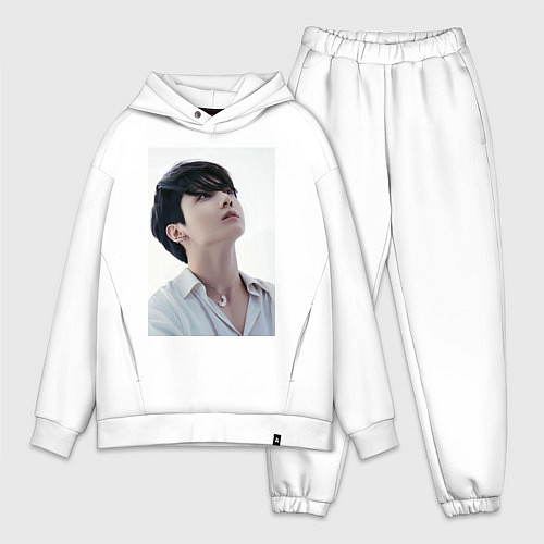 Мужской костюм оверсайз Принц JK / Белый – фото 1