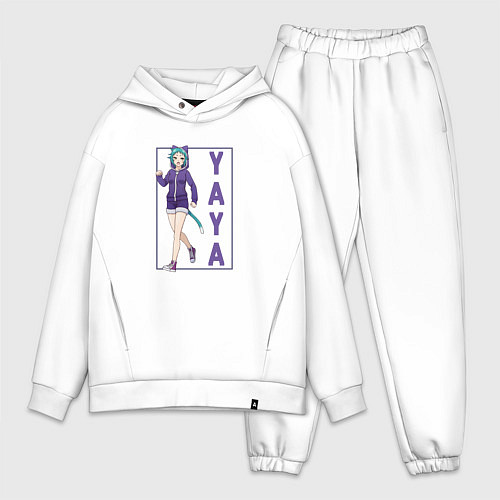 Мужской костюм оверсайз Яя Фушигуро - Юна из гостиницы Юраги / Белый – фото 1