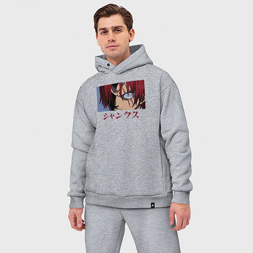 Мужской костюм оверсайз Рыжий Шанкс / Меланж – фото 3