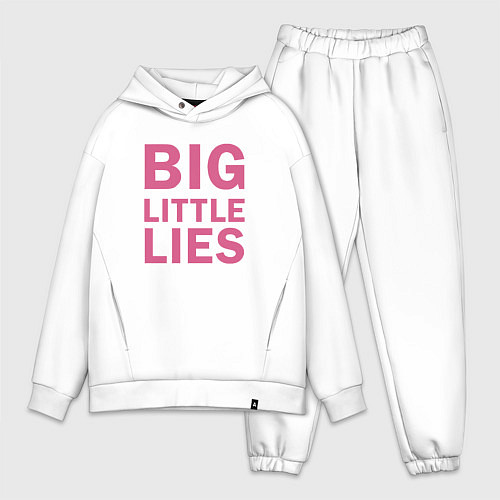 Мужской костюм оверсайз Big Little Lies logo / Белый – фото 1