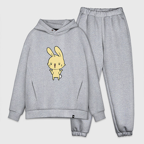 Мужской костюм оверсайз Rabbit Cool / Меланж – фото 1