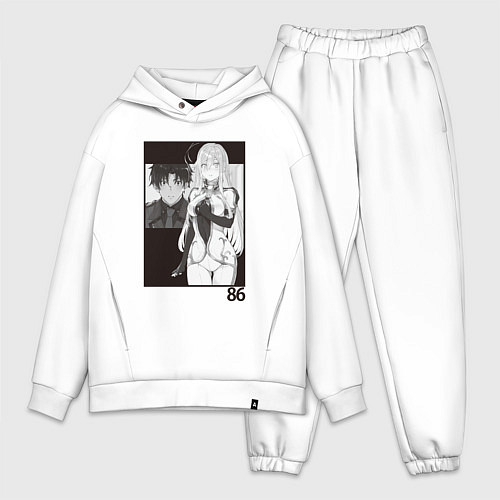 Мужской костюм оверсайз Синъэй и Владилена арт - 86 / Белый – фото 1