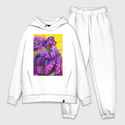 Мужской костюм оверсайз Дофламинго - One Piece, цвет: белый