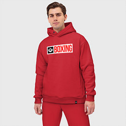 Мужской костюм оверсайз Ring of boxing, цвет: красный — фото 2