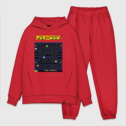 Мужской костюм оверсайз Pac-Man на ZX-Spectrum, цвет: красный