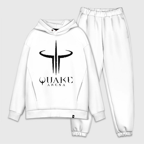 Мужской костюм оверсайз Quake III arena / Белый – фото 1