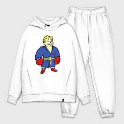 Мужской костюм оверсайз Vault boy - boxer, цвет: белый