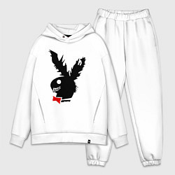 Мужской костюм оверсайз Crazy play boy logo, цвет: белый