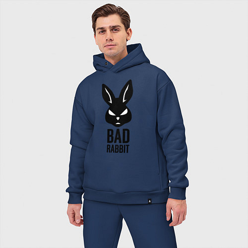 Мужской костюм оверсайз Bad rabbit / Тёмно-синий – фото 3