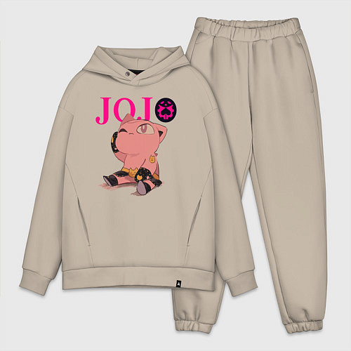 Мужской костюм оверсайз The little Killer Queen - joke / Миндальный – фото 1