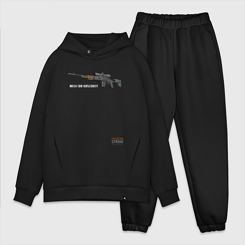 Мужской костюм оверсайз MK14 EBR OBSCURITY / Черный – фото 1
