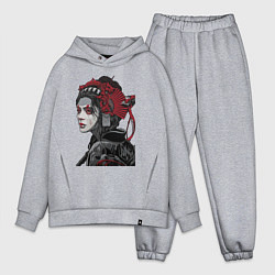 Мужской костюм оверсайз Sad samurai, цвет: меланж