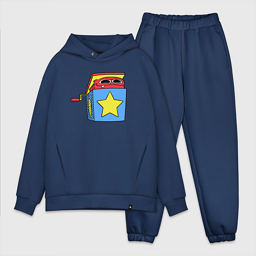 Мужской костюм оверсайз Поппи Плейтайм: Бокси Бу / Тёмно-синий – фото 1