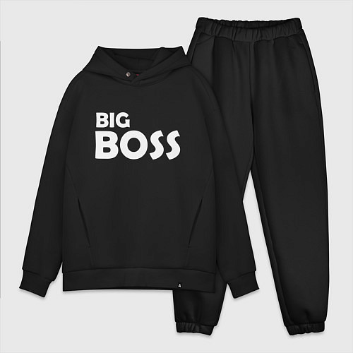 Мужской костюм оверсайз Большой босс - светлая / Черный – фото 1