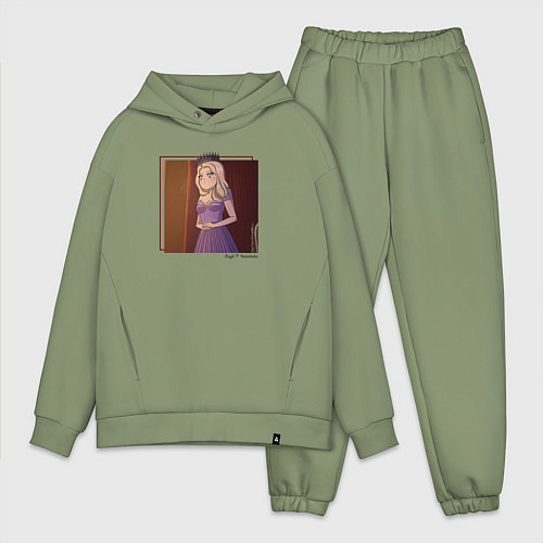 Мужской костюм оверсайз СТ Аниме / Авокадо – фото 1