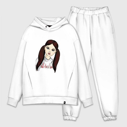 Мужской костюм оверсайз Дженни kill this love / Белый – фото 1