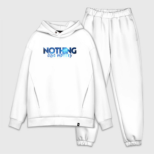 Мужской костюм оверсайз Nothing Else Matters / Белый – фото 1