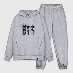 Мужской костюм оверсайз BTS logo, цвет: меланж