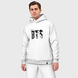 Мужской костюм оверсайз BTS logo, цвет: белый — фото 2