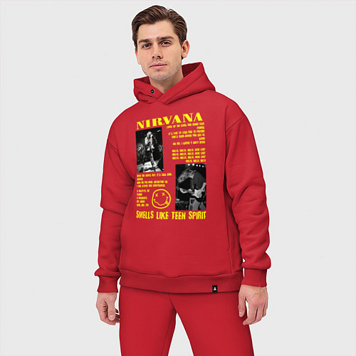 Мужской костюм оверсайз Nirvana SLTS / Красный – фото 3