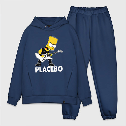 Мужской костюм оверсайз Placebo Барт Симпсон рокер / Тёмно-синий – фото 1