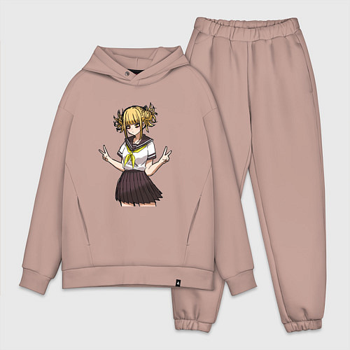 Мужской костюм оверсайз Химико Тога - Моя геройская академия / Пыльно-розовый – фото 1