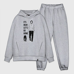 Мужской костюм оверсайз Its okay lets go home, цвет: меланж