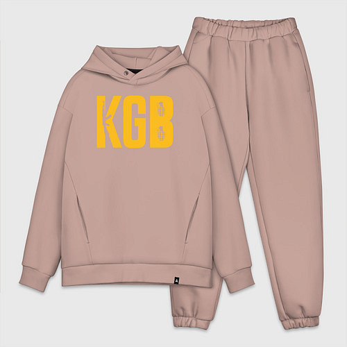 Мужской костюм оверсайз KGB / Пыльно-розовый – фото 1