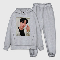 Мужской костюм оверсайз BTS -J-hope-, цвет: меланж