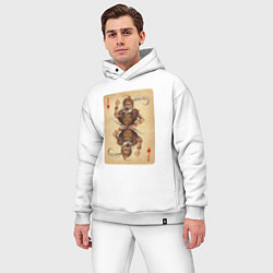 Мужской костюм оверсайз Fable III Сабин, валет буби, цвет: белый — фото 2