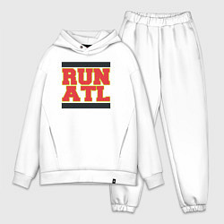 Мужской костюм оверсайз Run Atlanta Hawks, цвет: белый