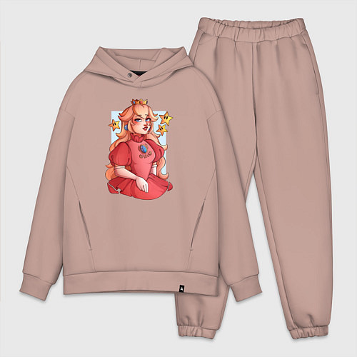 Мужской костюм оверсайз The Super Mario Bros Принцесса Пич / Пыльно-розовый – фото 1