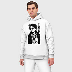 Мужской костюм оверсайз Johnny Depp - graphics, цвет: белый — фото 2