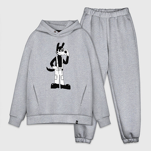 Мужской костюм оверсайз Борис из Бенди / Меланж – фото 1