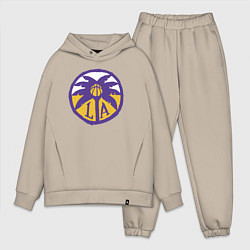 Мужской костюм оверсайз Lakers California, цвет: миндальный