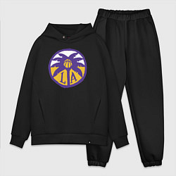 Мужской костюм оверсайз Lakers California, цвет: черный