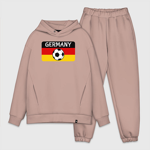 Мужской костюм оверсайз Football Germany / Пыльно-розовый – фото 1