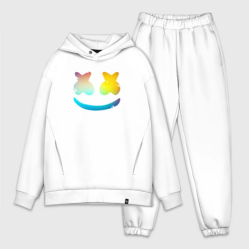 Мужской костюм оверсайз Маршмеллоу минимал / Белый – фото 1