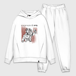 Мужской костюм оверсайз Always P1 black, цвет: белый