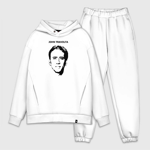 Мужской костюм оверсайз Без Лица / Белый – фото 1