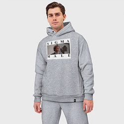 Мужской костюм оверсайз Sigma Male, цвет: меланж — фото 2