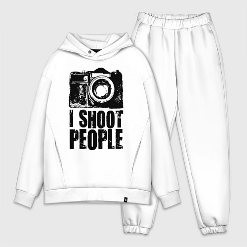 Мужской костюм оверсайз Shoot photographer / Белый – фото 1