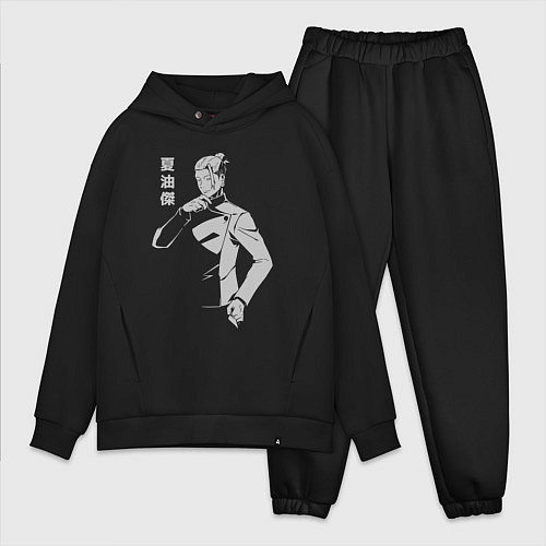 Мужской костюм оверсайз Гето Сугуру студент / Черный – фото 1