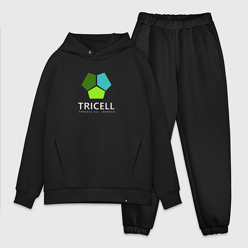 Мужской костюм оверсайз Tricell Inc / Черный – фото 1