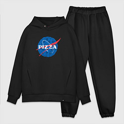 Мужской костюм оверсайз Pizza x NASA, цвет: черный