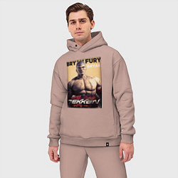 Мужской костюм оверсайз Tekken 8 Bryan Fury, цвет: пыльно-розовый — фото 2