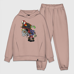 Мужской костюм оверсайз Зомби-пират, цвет: пыльно-розовый