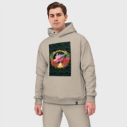 Мужской костюм оверсайз Drakon, цвет: миндальный — фото 2