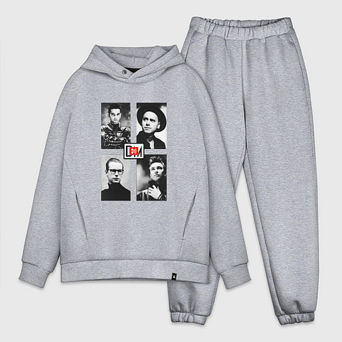 Мужской костюм оверсайз Depeche Mode - 101 For The Masses / Меланж – фото 1